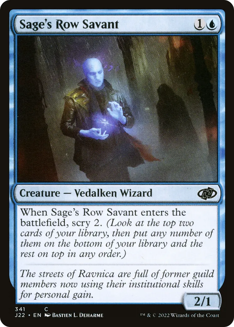 Sage's Row Savant — Jumpstart 2022 — Magic: The Gathering
