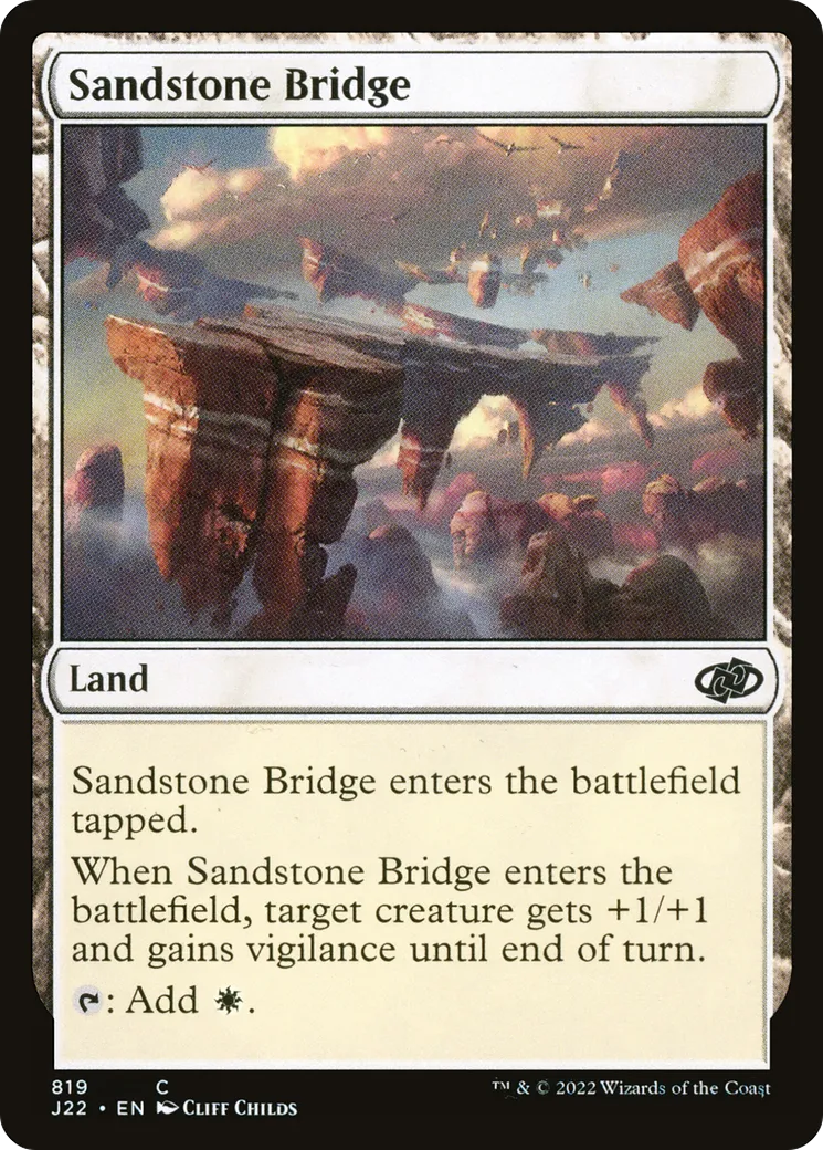 Sandstone Bridge — Jumpstart 2022 — Magic: The Gathering