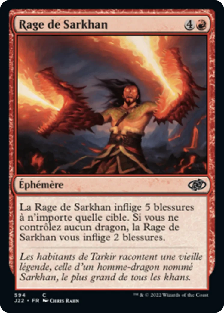 Rage de Sarkhan — Jumpstart 2022 — Magic: The Gathering