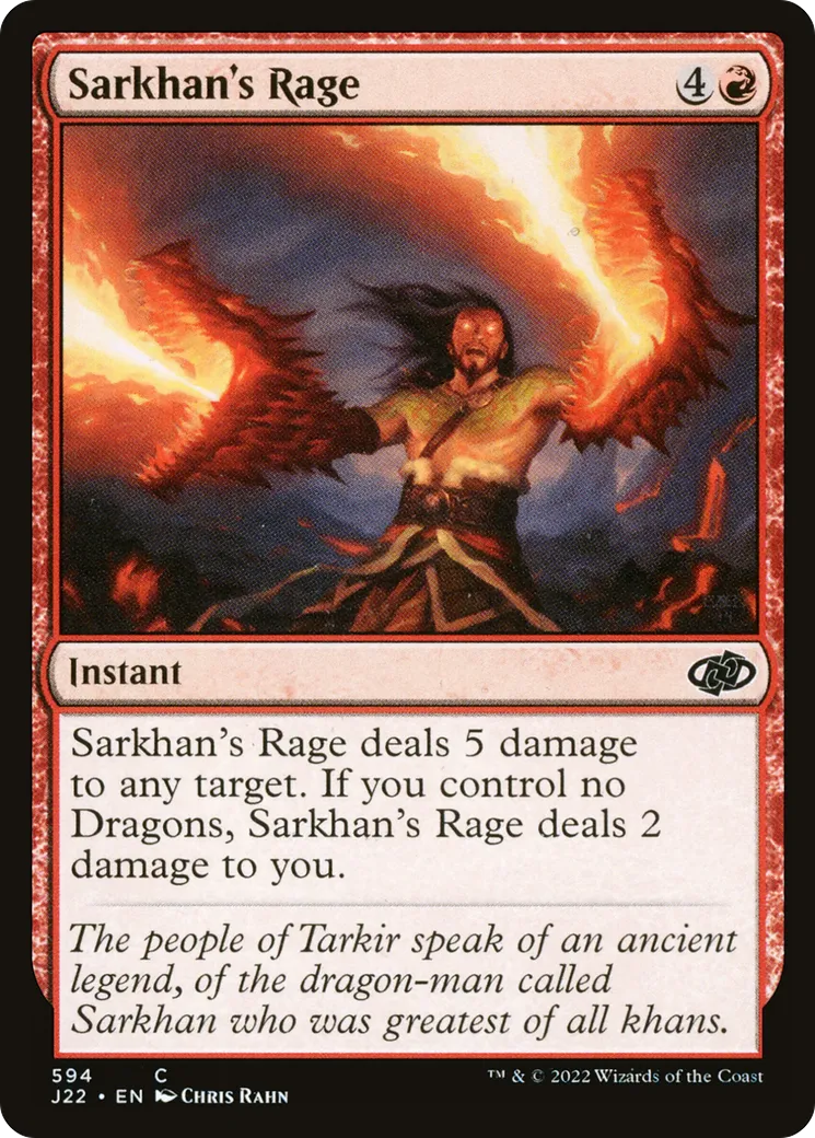Sarkhan's Rage — Jumpstart 2022 — Magic: The Gathering