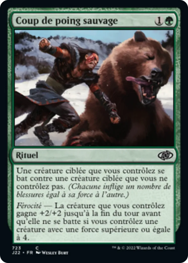 Coup de poing sauvage — Jumpstart 2022 — Magic: The Gathering