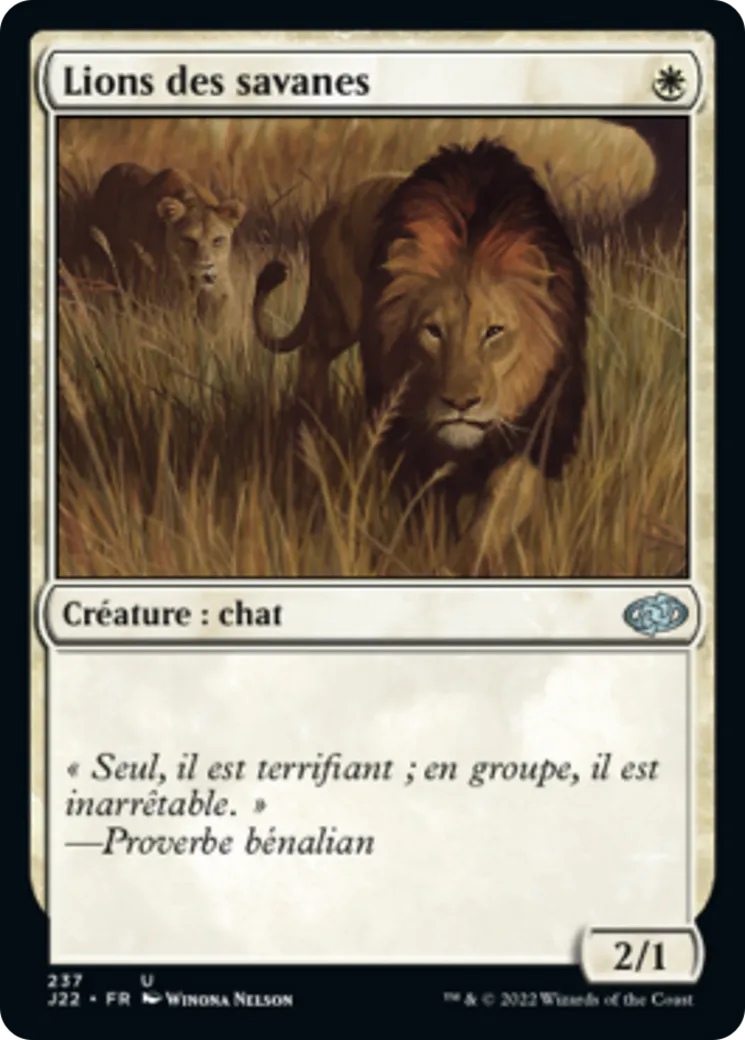Lions des savanes — Jumpstart 2022 — Magic: The Gathering