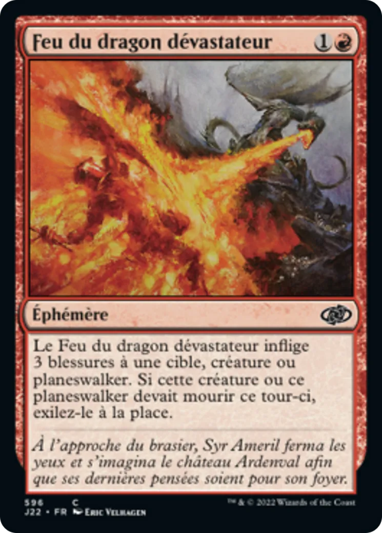 Feu du dragon dévastateur — Jumpstart 2022 — Magic: The Gathering