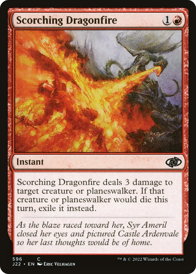 Scorching Dragonfire — Jumpstart 2022 — Magic: The Gathering