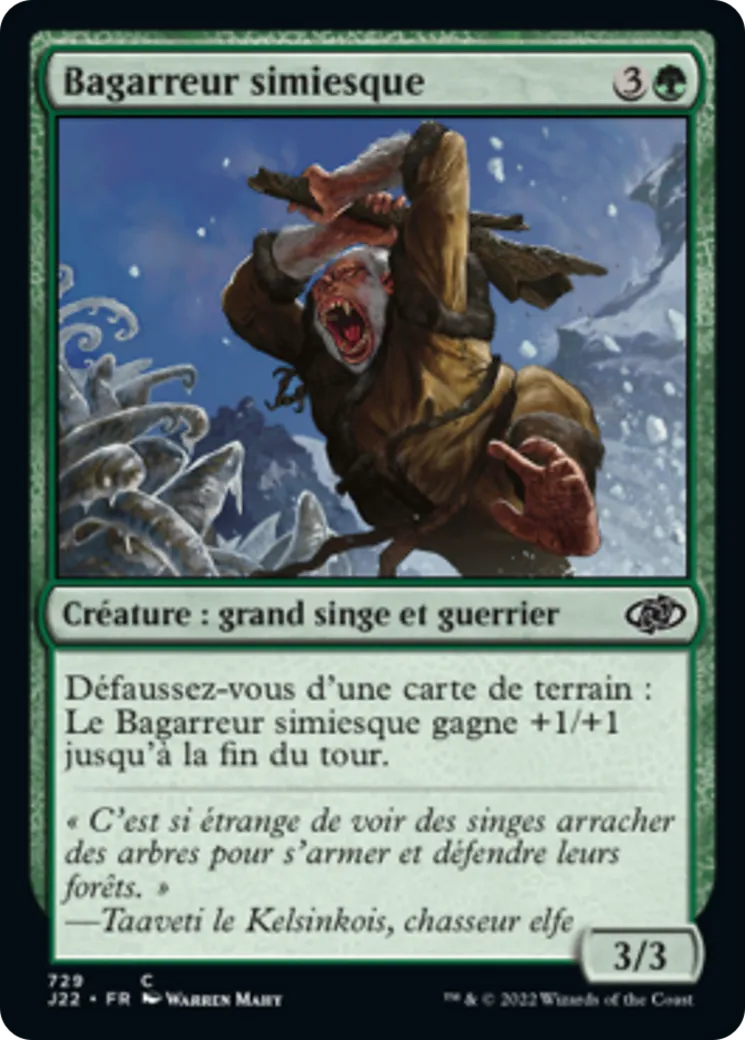 Bagarreur simiesque — Jumpstart 2022 — Magic: The Gathering