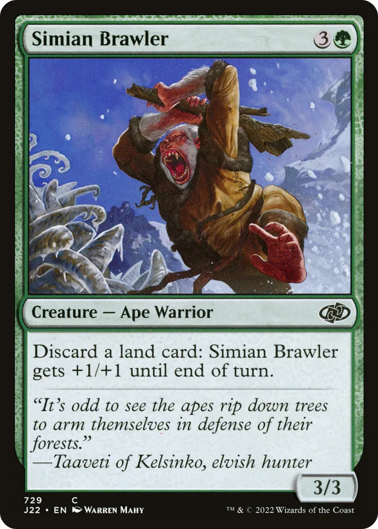 Simian Brawler — Jumpstart 2022 — Magic: The Gathering