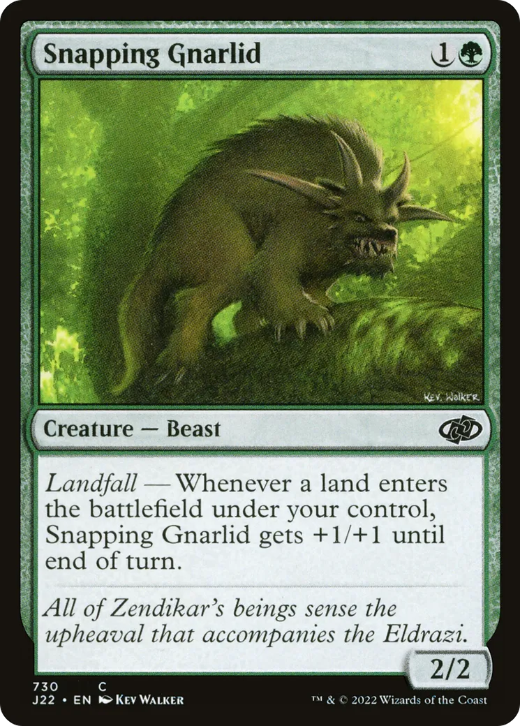 Snapping Gnarlid — Jumpstart 2022 — Magic: The Gathering