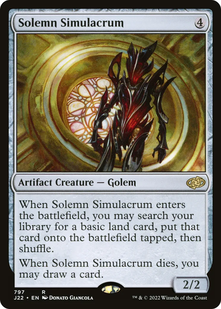 Solemn Simulacrum — Jumpstart 2022 — Magic: The Gathering