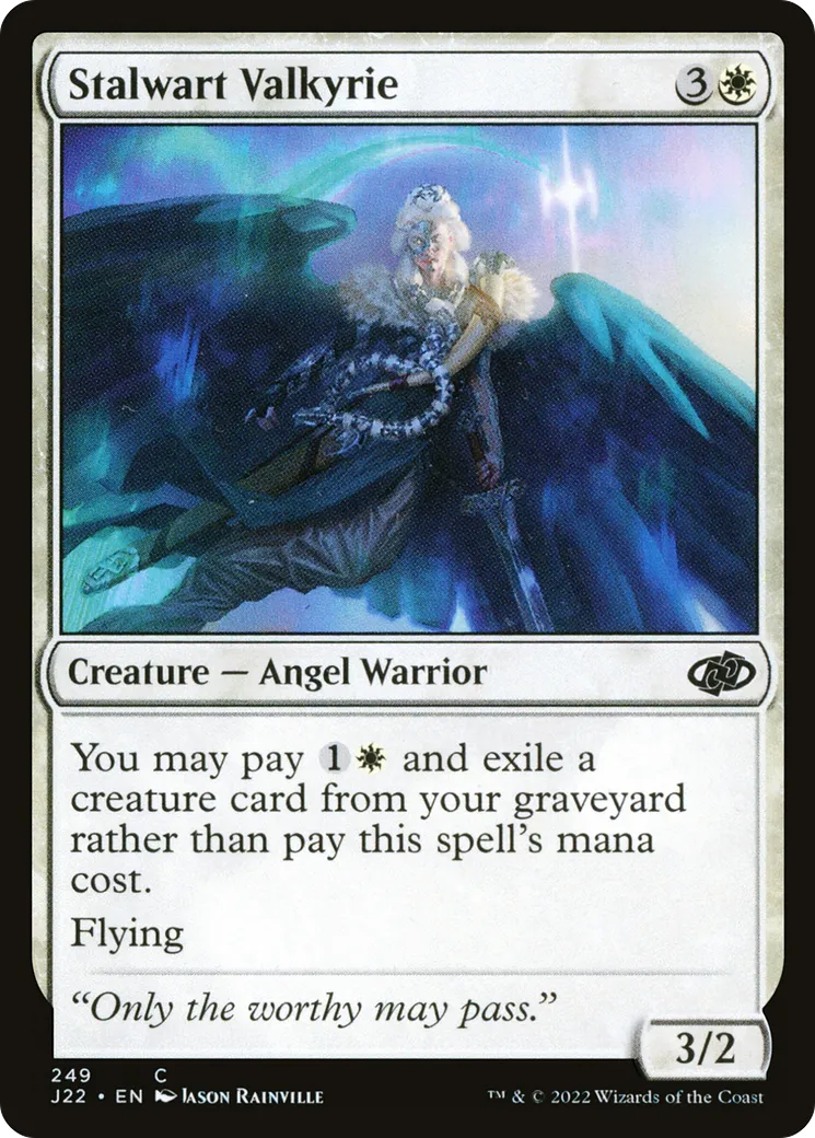 Stalwart Valkyrie — Jumpstart 2022 — Magic: The Gathering