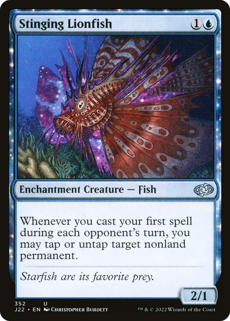 Stinging Lionfish — Jumpstart 2022 — Magic: The Gathering