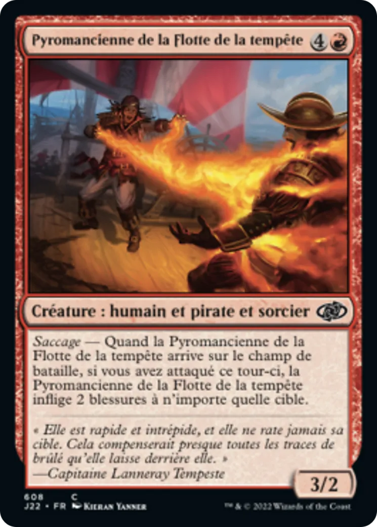 Pyromancienne de la Flotte de la tempête — Jumpstart 2022 — Magic: The Gathering
