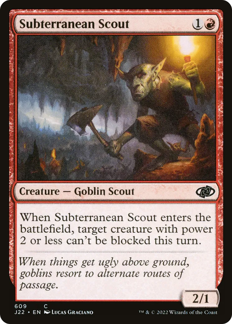 Subterranean Scout — Jumpstart 2022 — Magic: The Gathering