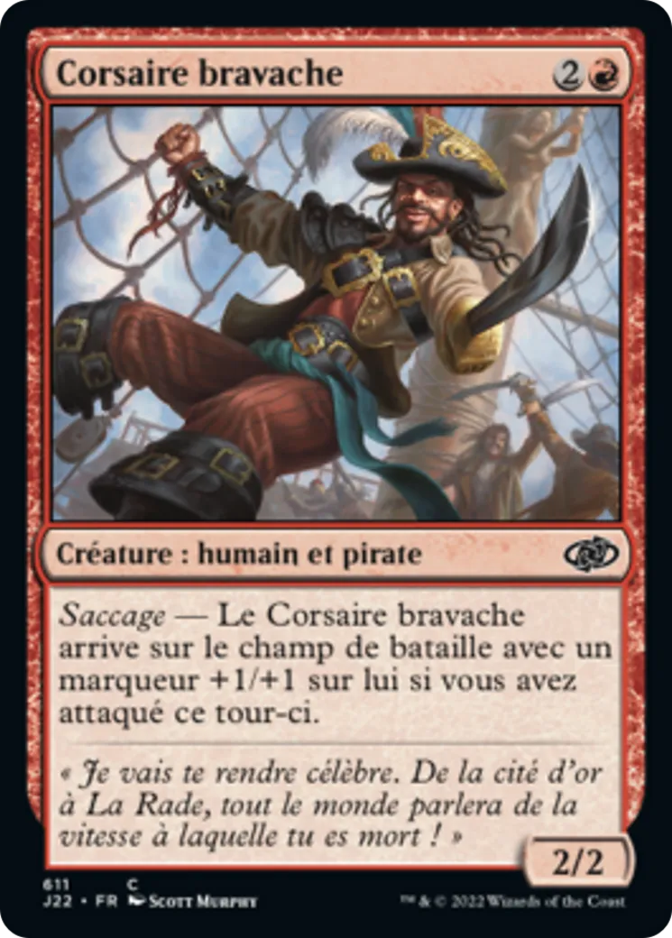 Corsaire bravache — Jumpstart 2022 — Magic: The Gathering