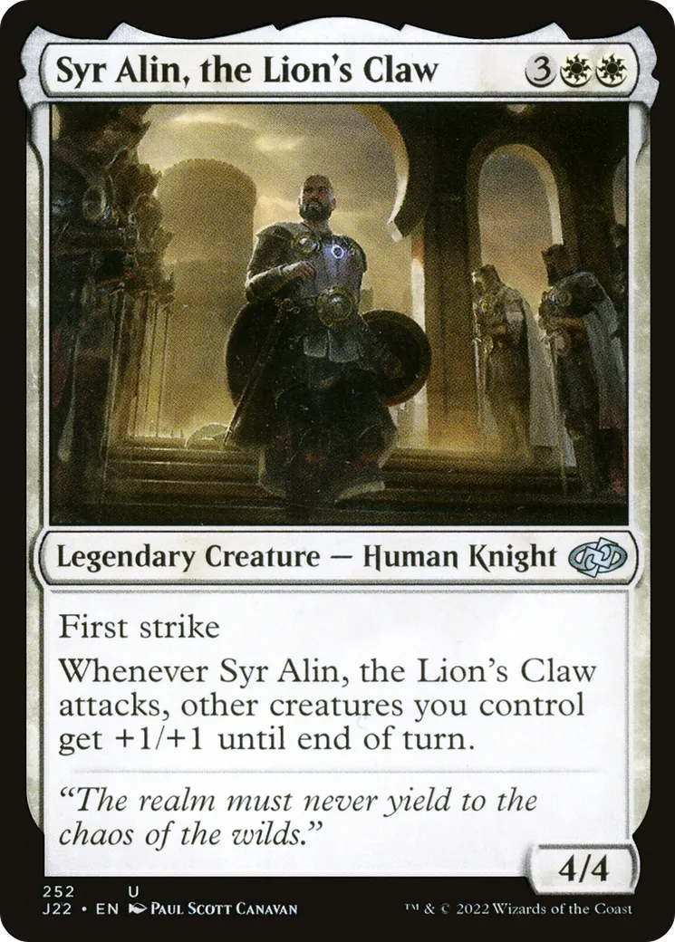 Syr Alin, the Lion's Claw — Jumpstart 2022 — Magic: The Gathering