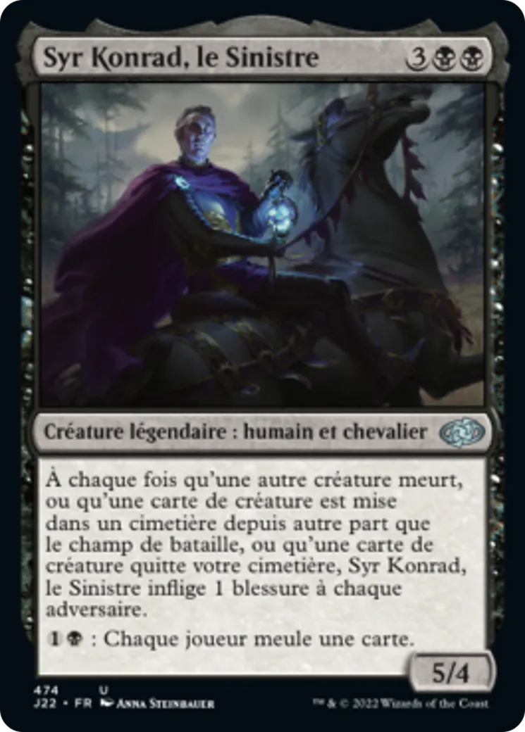 Syr Konrad, le Sinistre — Jumpstart 2022 — Magic: The Gathering