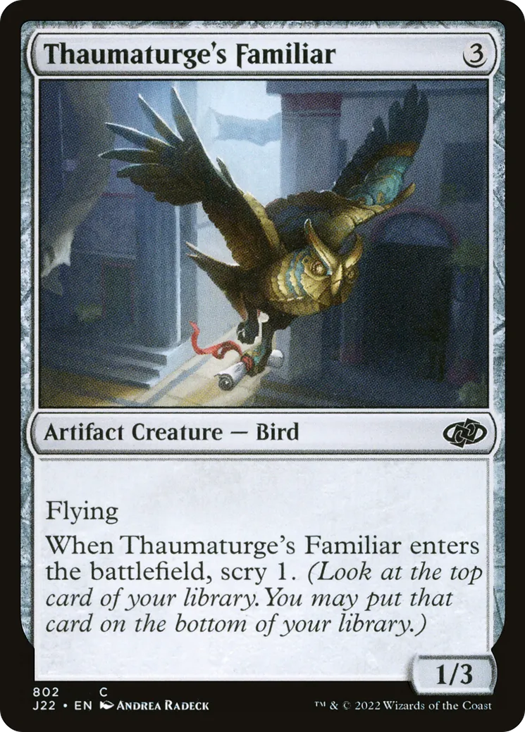 Thaumaturge's Familiar — Jumpstart 2022 — Magic: The Gathering