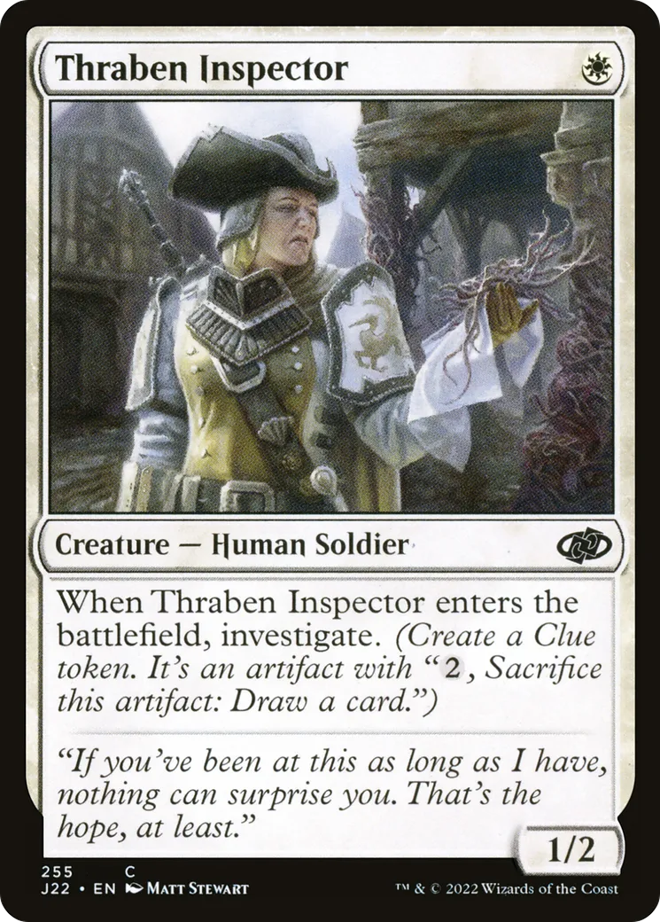 Thraben Inspector — Jumpstart 2022 — Magic: The Gathering