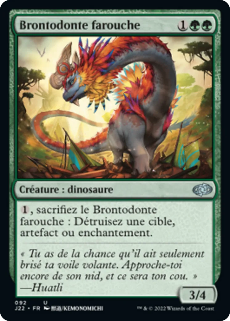 Brontodonte farouche — Jumpstart 2022 — Magic: The Gathering