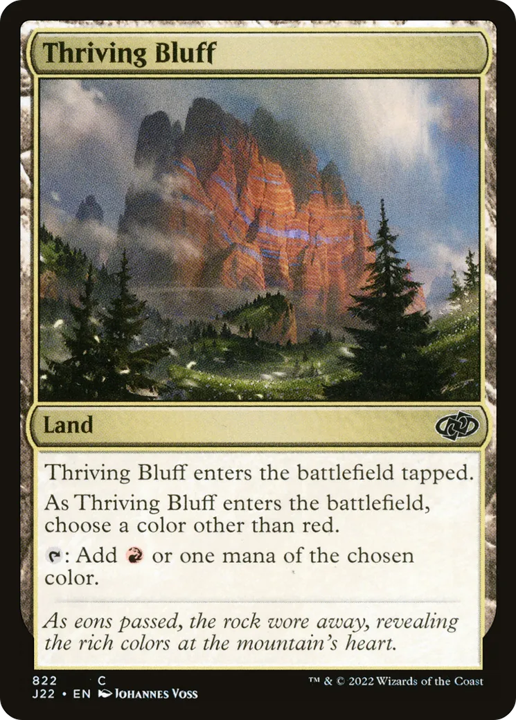 Thriving Bluff — Jumpstart 2022 — Magic: The Gathering