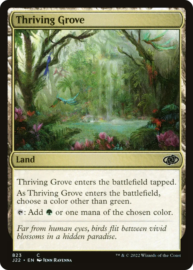 Thriving Grove — Jumpstart 2022 — Magic: The Gathering