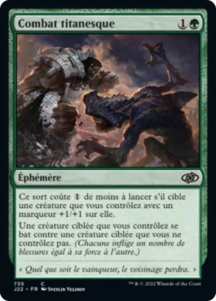 Combat titanesque — Jumpstart 2022 — Magic: The Gathering