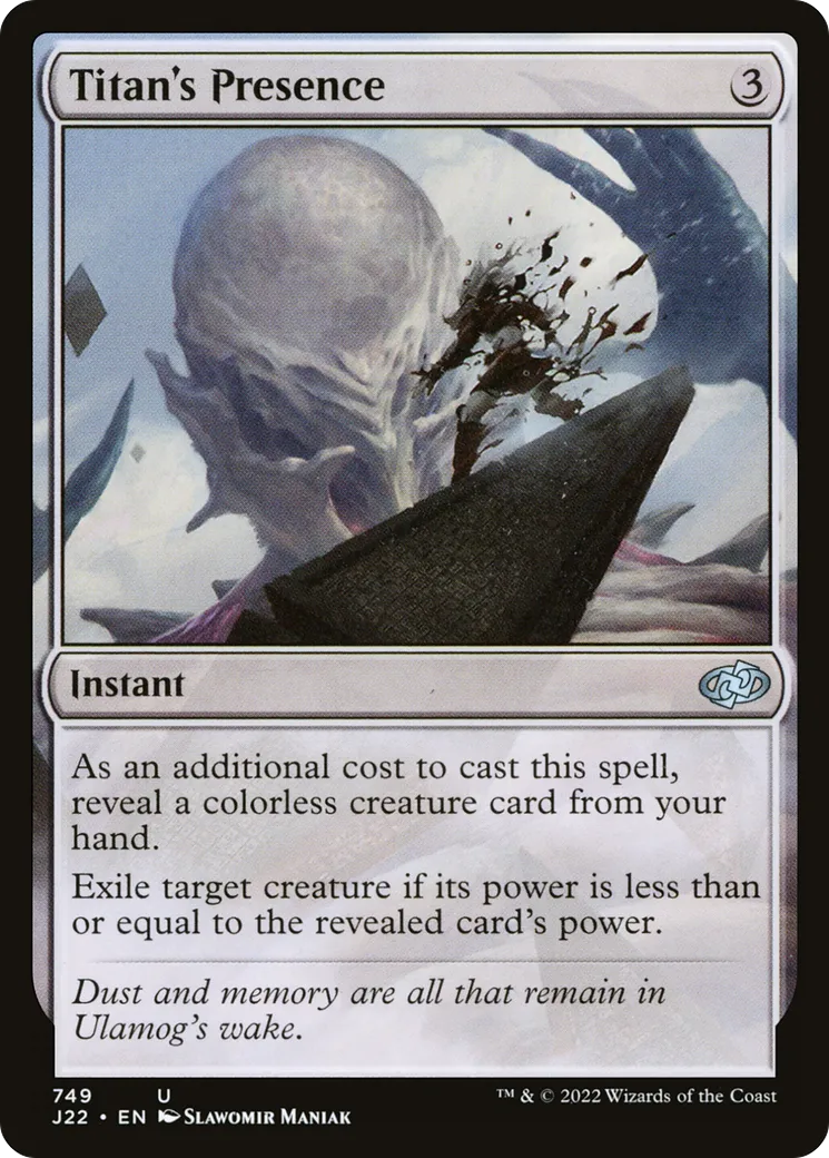 Titan's Presence — Jumpstart 2022 — Magic: The Gathering