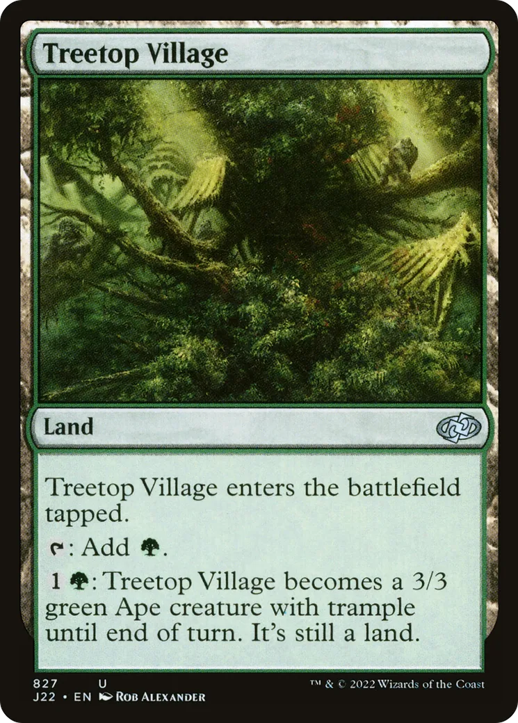 Treetop Village — Jumpstart 2022 — Magic: The Gathering