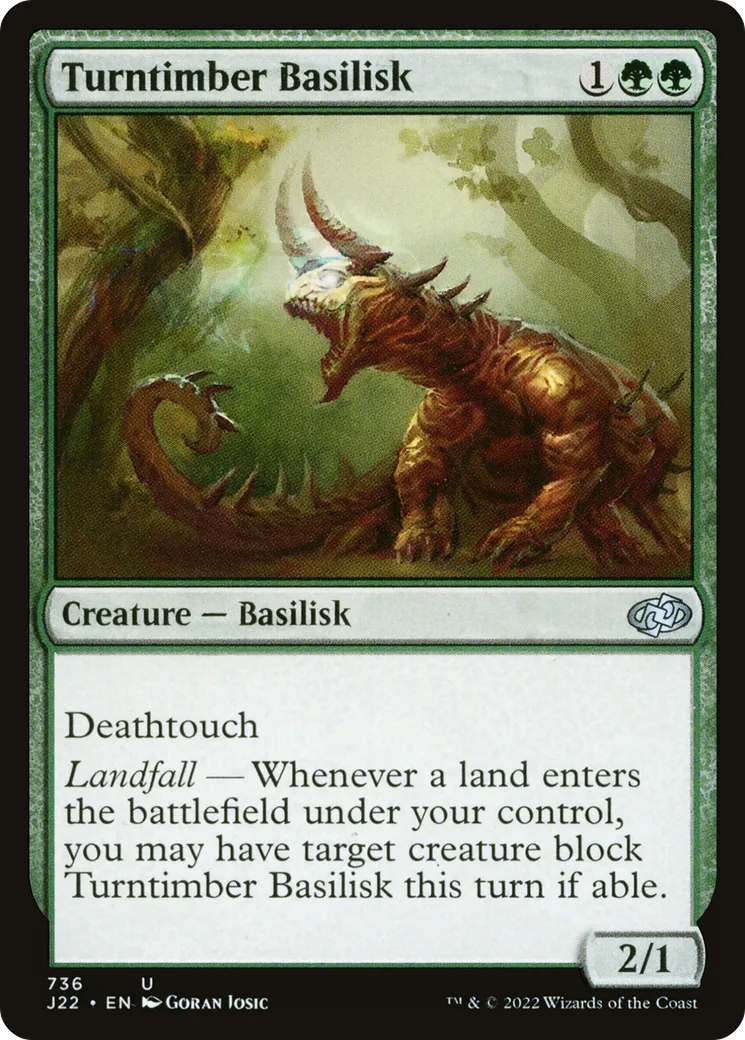 Turntimber Basilisk — Jumpstart 2022 — Magic: The Gathering
