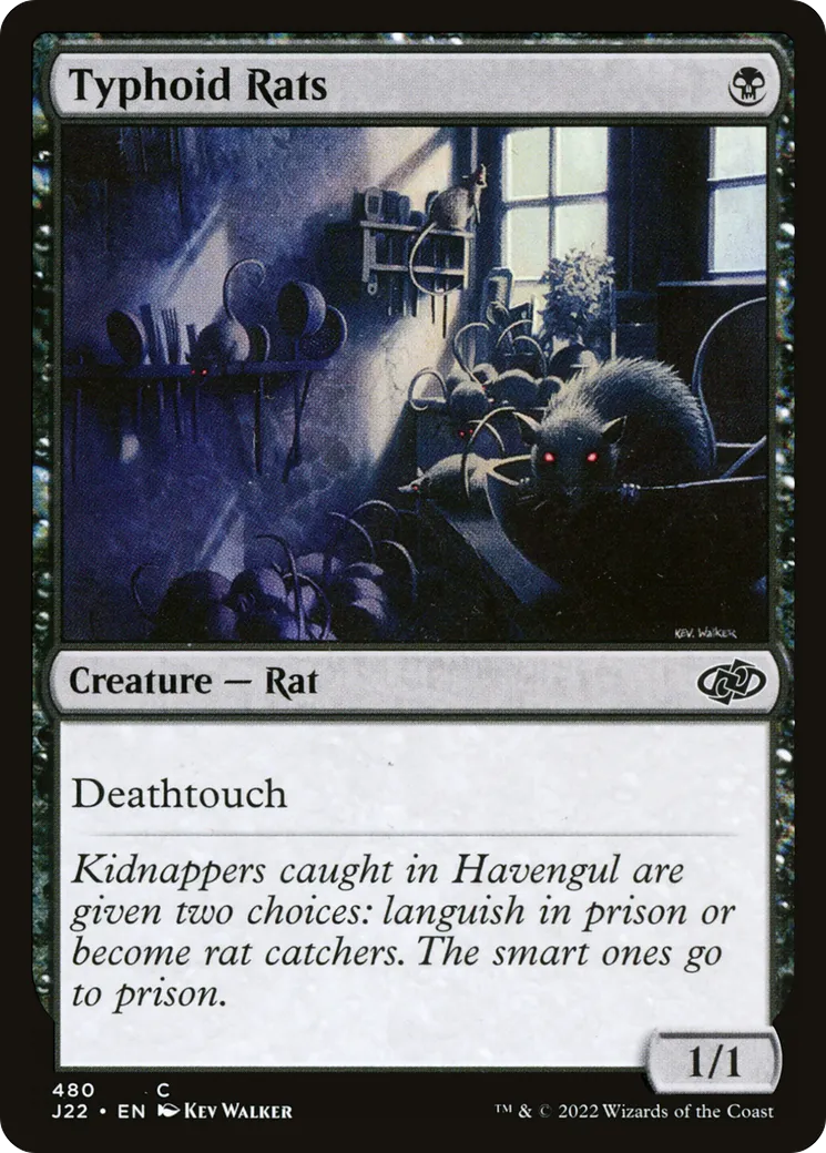 Typhoid Rats — Jumpstart 2022 — Magic: The Gathering