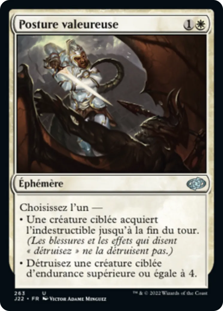 Posture valeureuse — Jumpstart 2022 — Magic: The Gathering