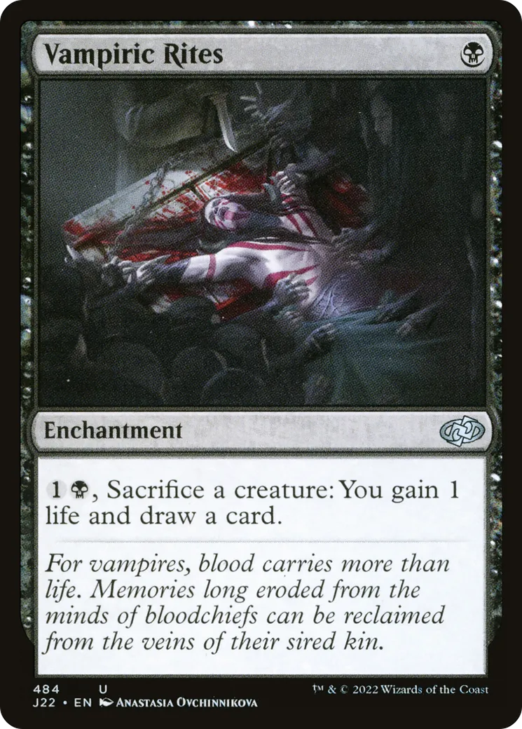 Vampiric Rites — Jumpstart 2022 — Magic: The Gathering