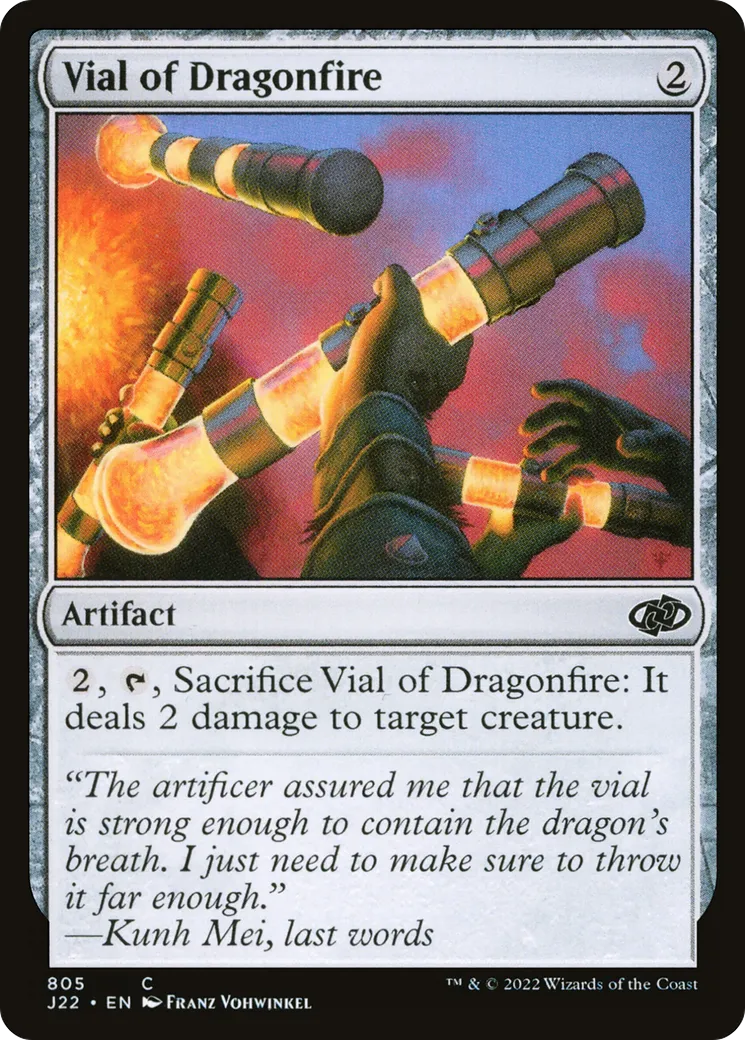 Vial of Dragonfire — Jumpstart 2022 — Magic: The Gathering