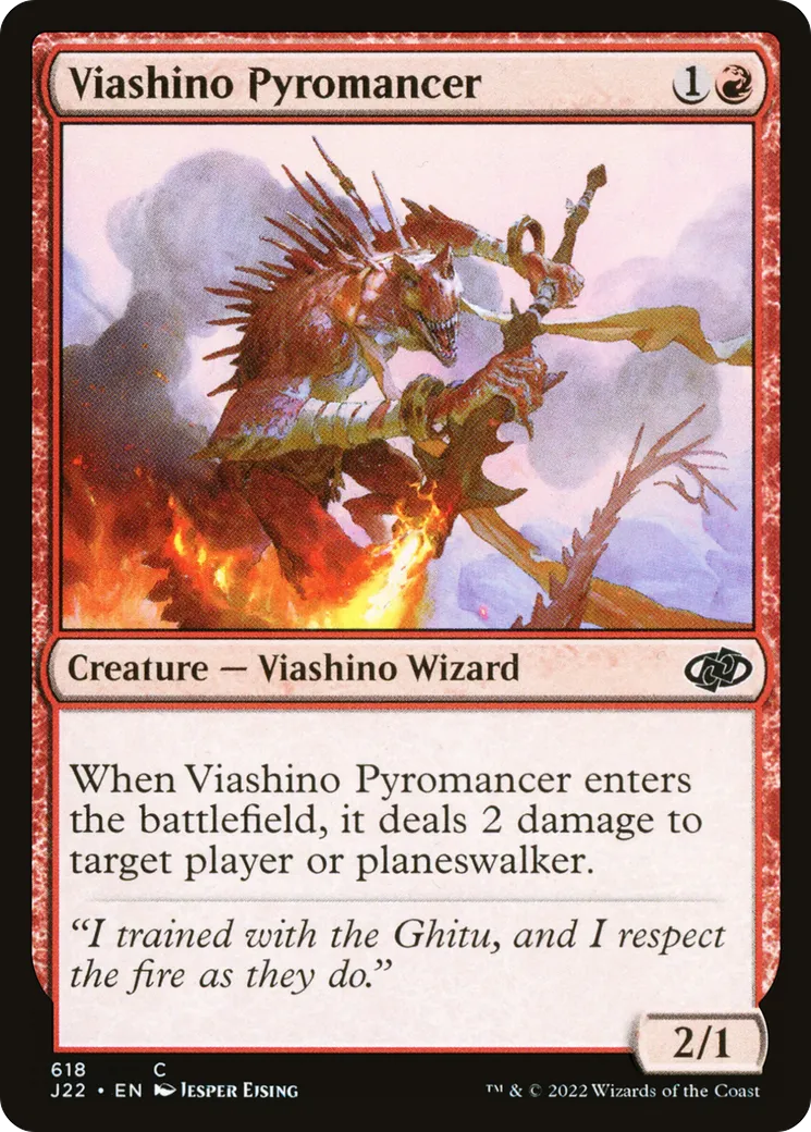Viashino Pyromancer — Jumpstart 2022 — Magic: The Gathering