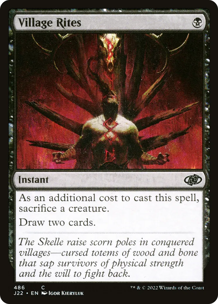 Village Rites — Jumpstart 2022 — Magic: The Gathering