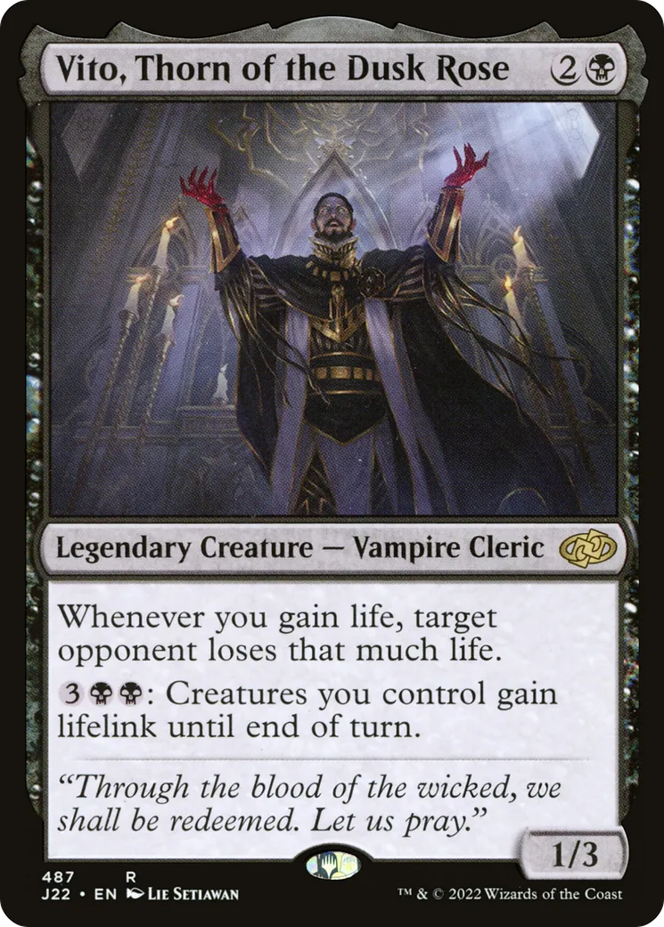 Vito, Thorn of the Dusk Rose — Jumpstart 2022 — Magic: The Gathering