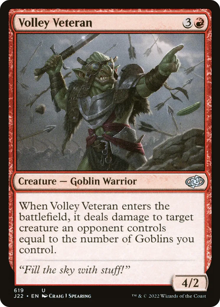 Volley Veteran — Jumpstart 2022 — Magic: The Gathering