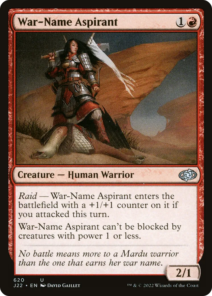 War-Name Aspirant — Jumpstart 2022 — Magic: The Gathering