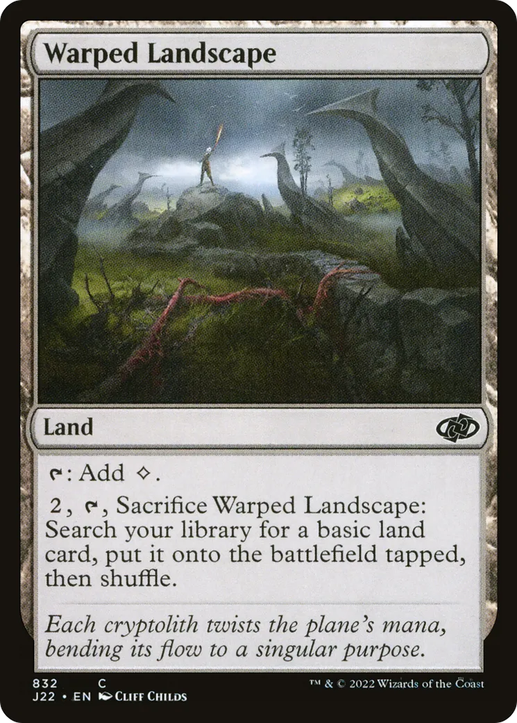 Warped Landscape — Jumpstart 2022 — Magic: The Gathering