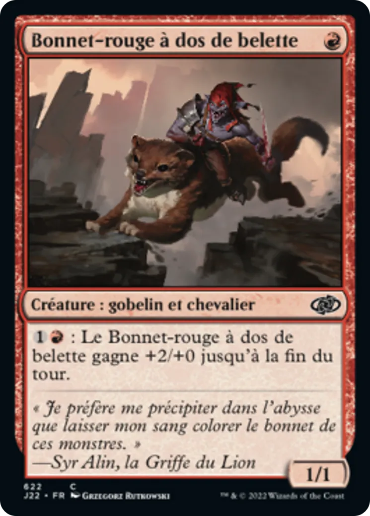 Bonnet-rouge à dos de belette — Jumpstart 2022 — Magic: The Gathering