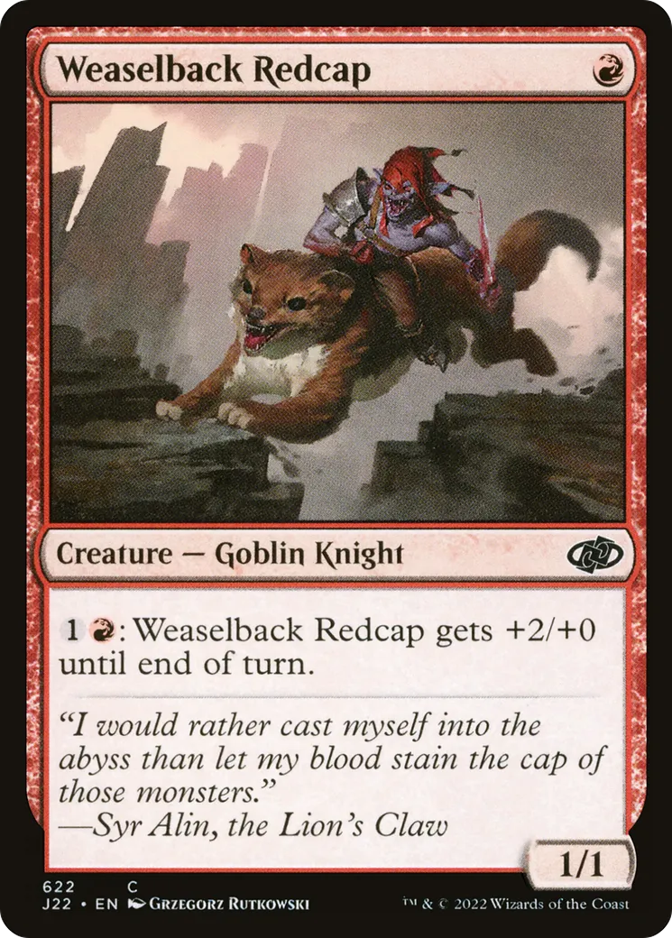 Weaselback Redcap — Jumpstart 2022 — Magic: The Gathering