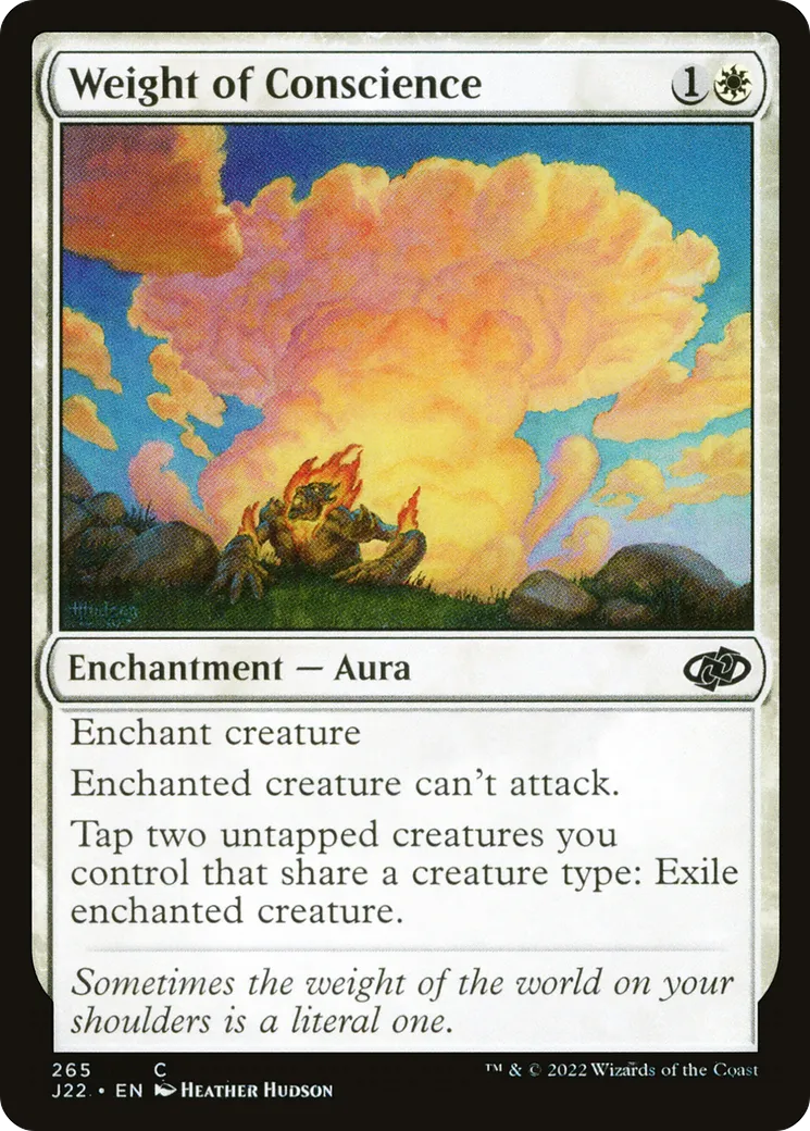 Weight of Conscience — Jumpstart 2022 — Magic: The Gathering