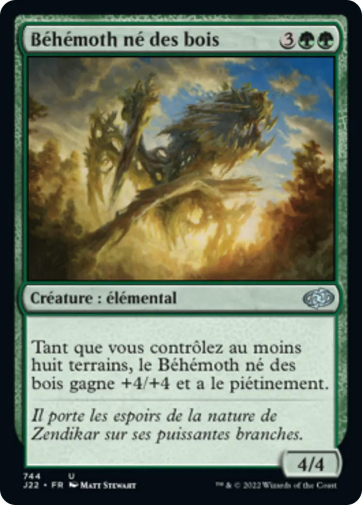 Béhémoth né des bois — Jumpstart 2022 — Magic: The Gathering