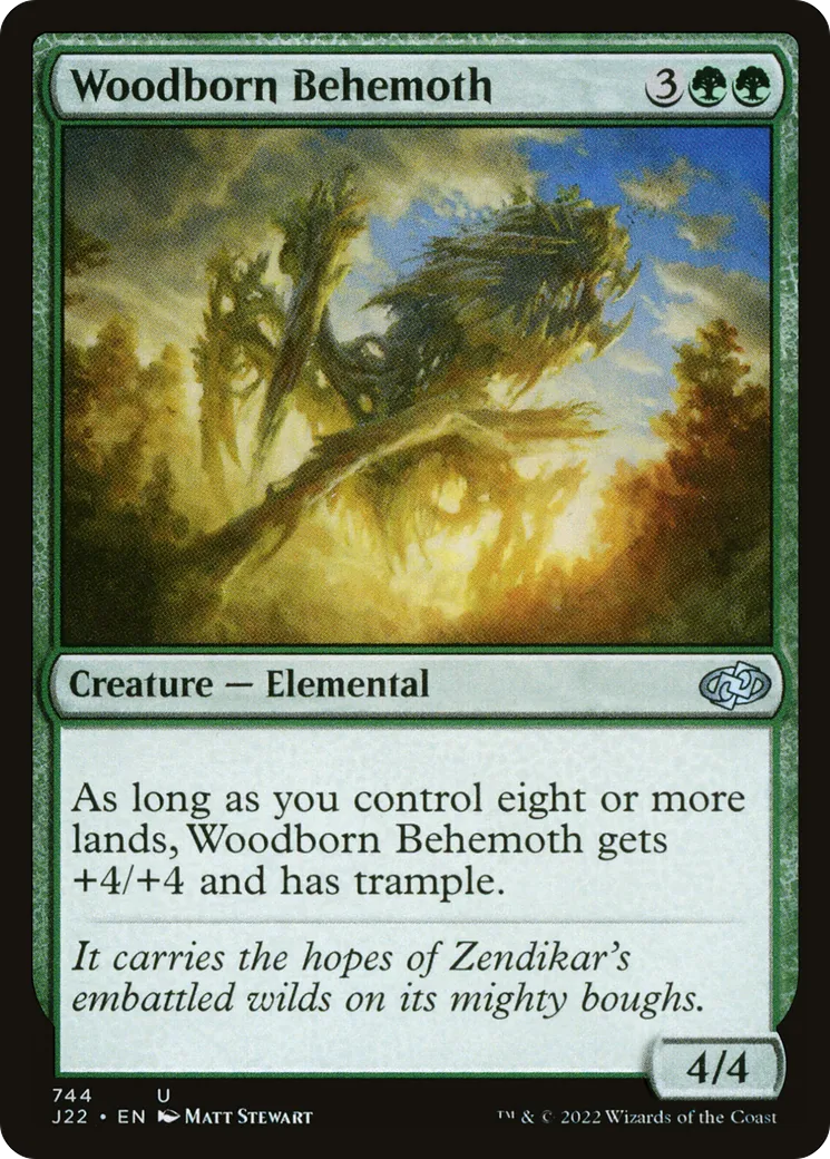 Woodborn Behemoth — Jumpstart 2022 — Magic: The Gathering