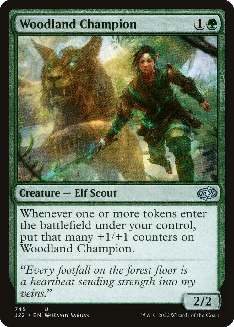Woodland Champion — Jumpstart 2022 — Magic: The Gathering