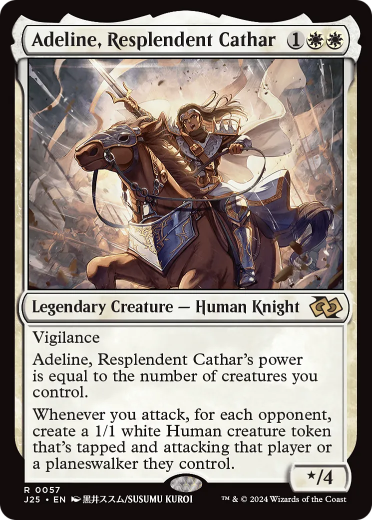 Adeline, Resplendent Cathar — Foundations Jumpstart — Magic: The Gathering