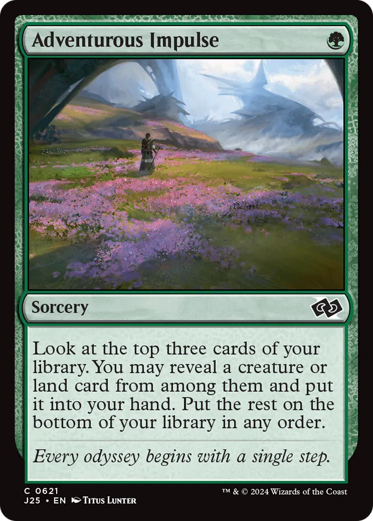 Adventurous Impulse — Foundations Jumpstart — Magic: The Gathering