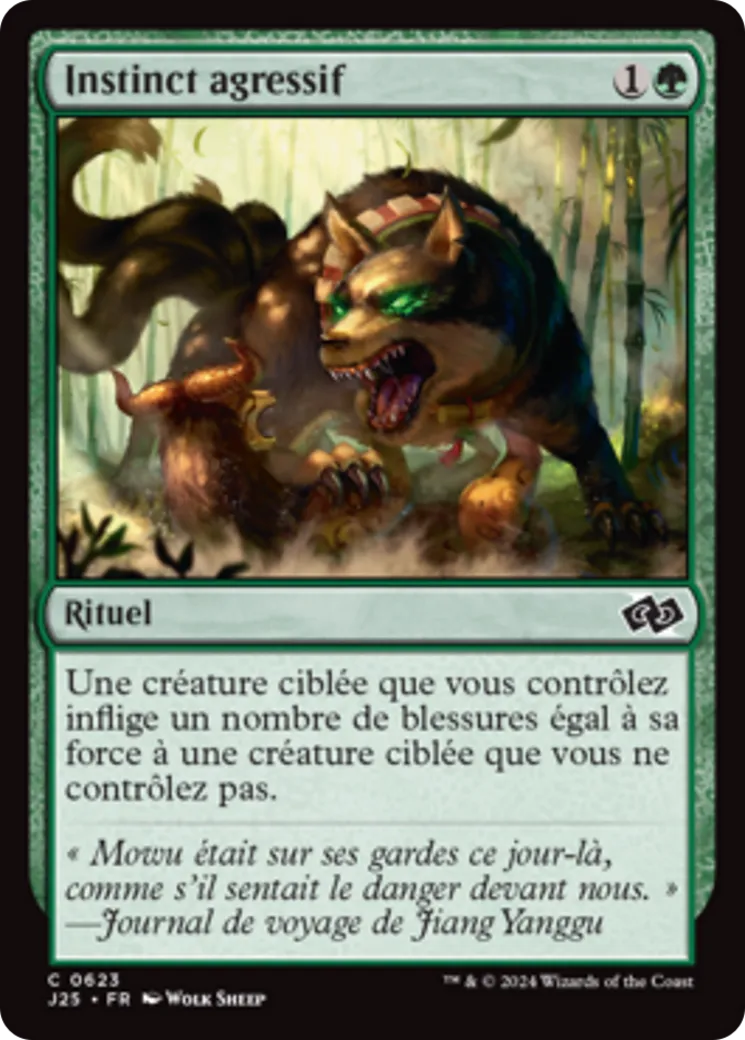 Instinct agressif — Foundations Jumpstart — Magic: The Gathering
