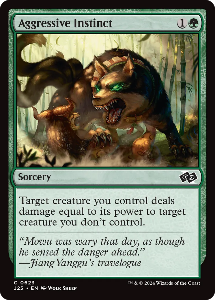 Aggressive Instinct — Foundations Jumpstart — Magic: The Gathering
