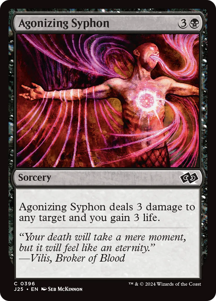 Agonizing Syphon — Foundations Jumpstart — Magic: The Gathering