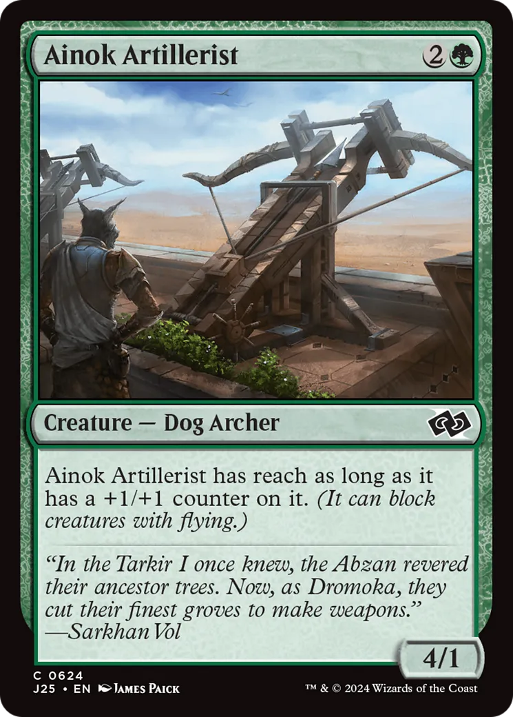 Artilleur aïnok — Foundations Jumpstart — Magic: The Gathering